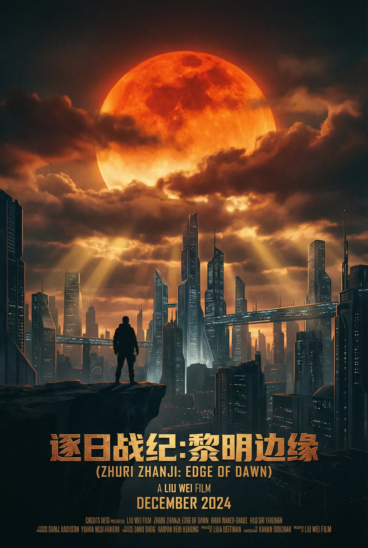 抖阴 出品科幻巨制《逐日战纪》电影海报